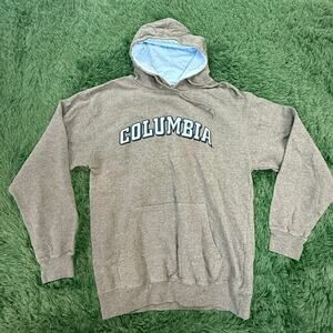 Columbia University New York Gray | Baby Blue Large Pullover Sweatshirt Hoodie